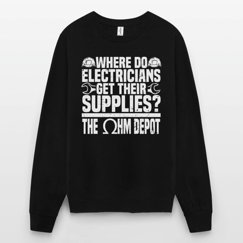 Electrician Electrical Engineer Electronics Technician Unisex Sweatshirt