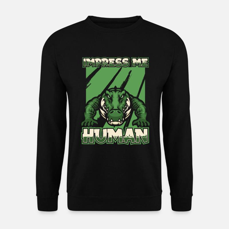 Crocodile Alligator - Unisex Sweatshirt - black