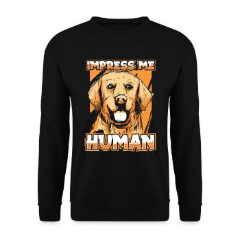 Golden Retriever - Unisex Sweatshirt - black - Front - Alina (178cm) & Michal (187cm)