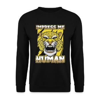 Jaguar - Sweat-shirt Unisexe - noir - Devant - Alina (178cm) & Michal (187cm)