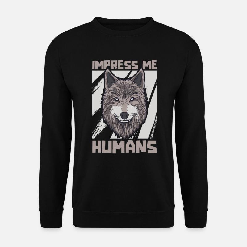 Wolf - Unisex Sweatshirt - black