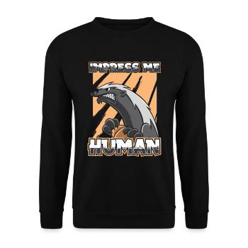 Ratel - Sweat-shirt Unisexe - noir - Devant - Alina (178cm) & Michal (187cm)