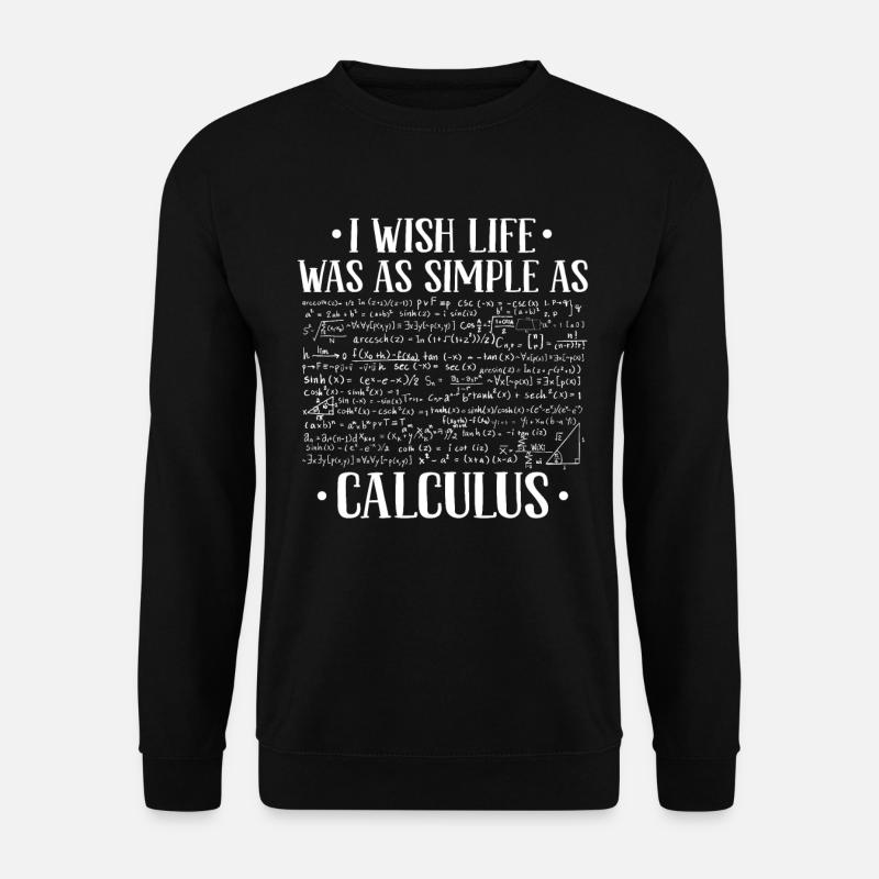 Mathe Mathematik - Unisex Pullover - Schwarz