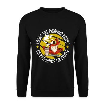 Frog Frogs Amphibian - Unisex Sweatshirt - black - Front - Alina (178cm) & Michal (187cm)