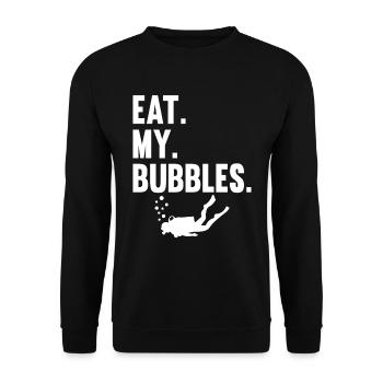 Scuba Tauchen Taucher Tauchsport - Unisex Pullover - Schwarz - Vorne - Alina (178cm) & Michal (187cm)