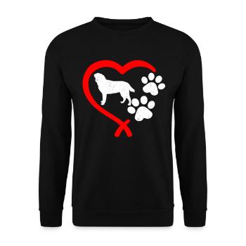 Hund Labrador Süße Labbi Geschenke Mann Frau - Unisex Pullover - Schwarz - Vorne - Alina (178cm) & Michal (187cm)