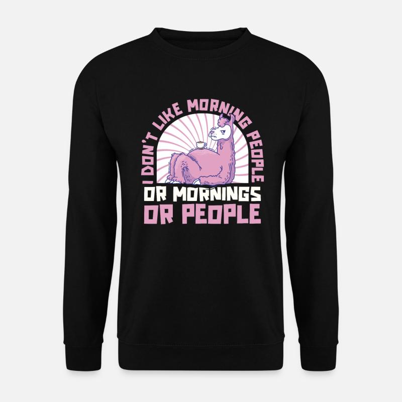 Lama Llama Alpaka - Unisex Pullover - Schwarz