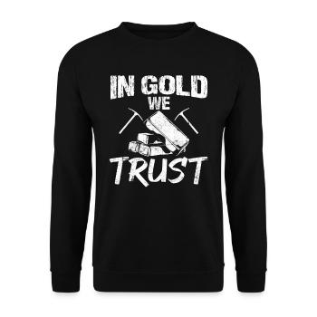 Gold Mining Gold Mine - Unisex Sweatshirt - black - Front - Alina (178cm) & Michal (187cm)