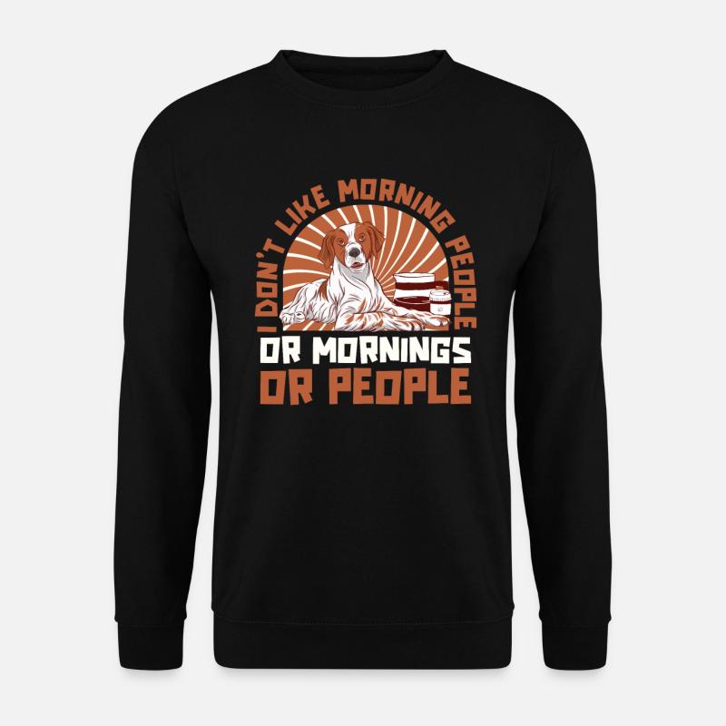 Brittany Spaniel Hund - Unisex Pullover - Schwarz