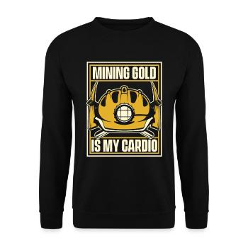 Gold Mining Gold Mine - Unisex Sweatshirt - black - Front - Alina (178cm) & Michal (187cm)