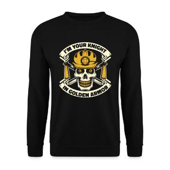 Gold Mining Gold Mine - Unisex Sweatshirt - black - Front - Alina (178cm) & Michal (187cm)