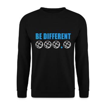 Boule Sayings Funny Boccia Club Renter Sport - Unisex Sweatshirt - black - Front - Alina (178cm) & Michal (187cm)