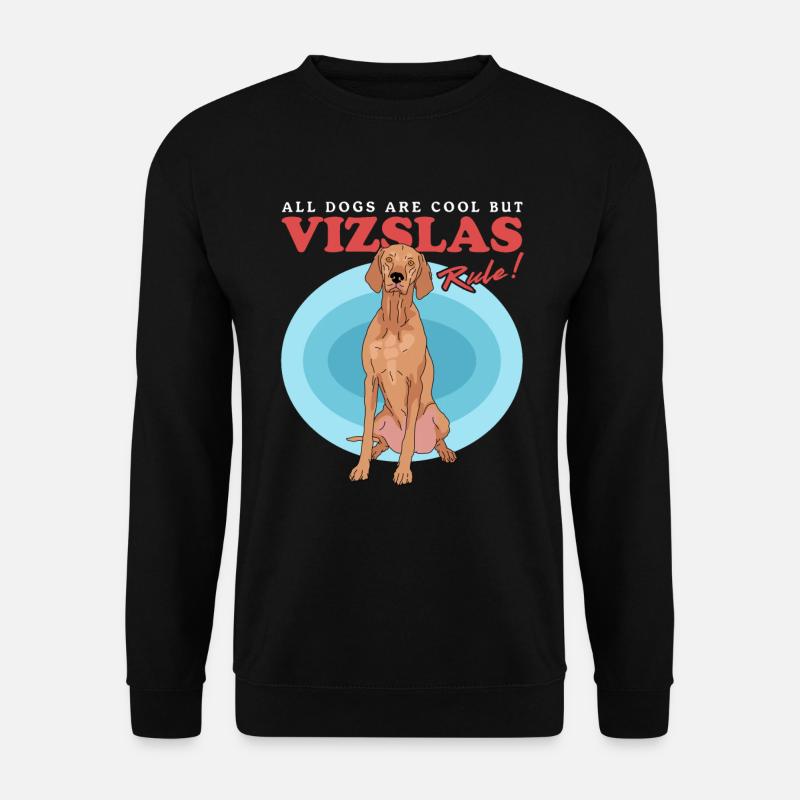 Magyar Vizsla | Hunde Hundebesitzer Geschenk - Unisex Pullover - Schwarz