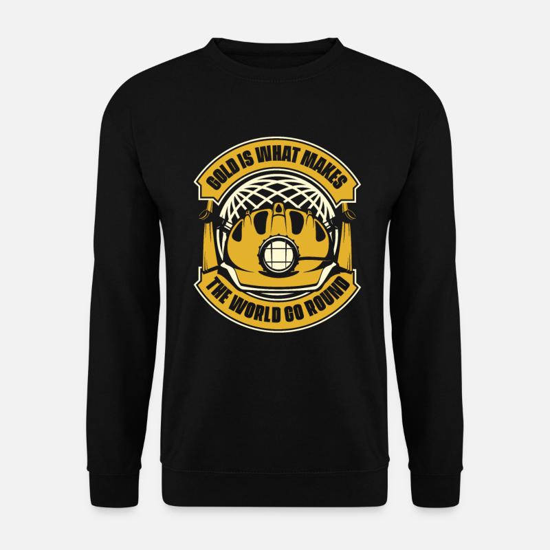 Goldbergbau Goldmine - Unisex Pullover - Schwarz