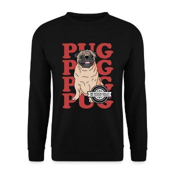 Carlin Propriétaire de chien Chien Amoureux cadeau - Sweat-shirt Unisexe - noir - Devant - Alina (178cm) & Michal (187cm)