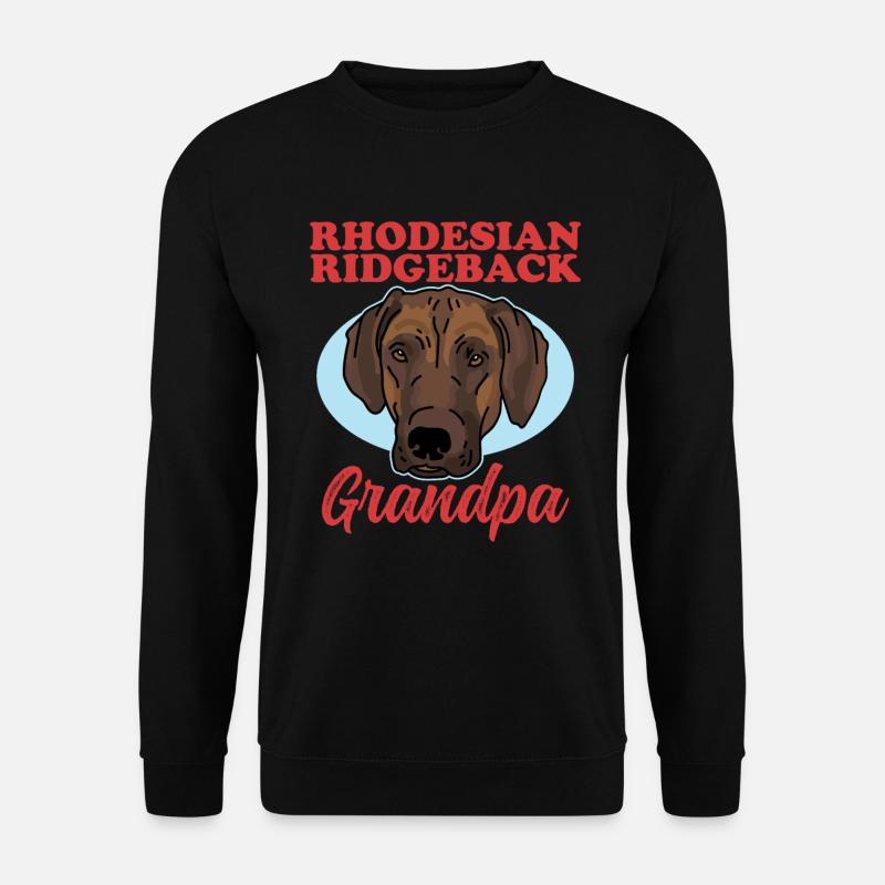 Rhodesian Ridgeback Grandpa Dog Gift - Unisex Sweatshirt - black