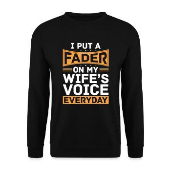 Tontechniker Sound Audio Engineer - Unisex Sweatshirt - black - Front - Alina (178cm) & Michal (187cm)