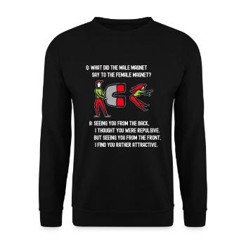 Physicien physicien - Sweat-shirt Unisexe - noir - Devant - Alina (178cm) & Michal (187cm)