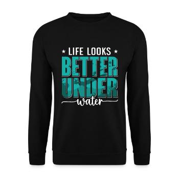 Apnéistes plongeurs Apnée Cadeau d’apnée - Sweat-shirt Unisexe - noir - Devant - Alina (178cm) & Michal (187cm)
