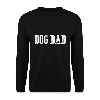 Chien Papa Hund - Sweat-shirt Unisexe - noir - Devant - Alina (178cm) & Michal (187cm)
