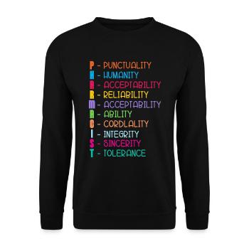 Pharmacy Pharmacy Technician Technician Gift - Unisex Sweatshirt - black - Front - Alina (178cm) & Michal (187cm)