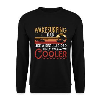 Wakeboard Wakeboard Wakeboarder Wake Cadeau - Sweat-shirt Unisexe - noir - Devant - Alina (178cm) & Michal (187cm)