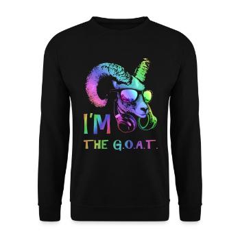 Soy el animal de música genial y divertido de la - Sweat-shirt Unisexe - noir - Devant - Alina (178cm) & Michal (187cm)