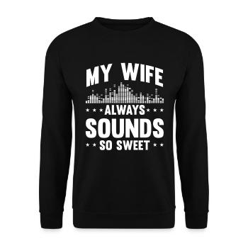 Tontechniker Sound Audio Engineer - Unisex Sweatshirt - black - Front - Alina (178cm) & Michal (187cm)