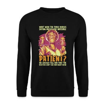 Infirmier - Sweat-shirt Unisexe - noir - Devant - Alina (178cm) & Michal (187cm)