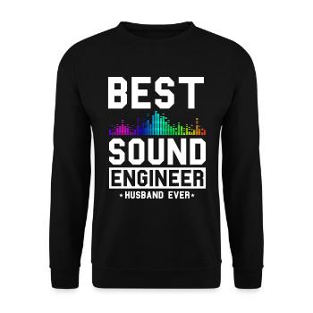 Tontechniker Sound Audio Engineer - Unisex Sweatshirt - black - Front - Alina (178cm) & Michal (187cm)