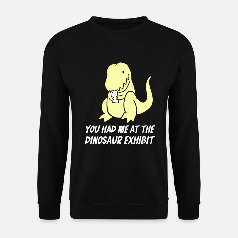 Dinosaur Dino Paleonthologist - Unisex Sweatshirt - black