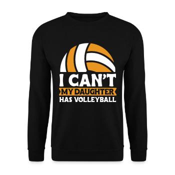 Volleyball Beach Volleyball - Unisex Sweatshirt - black - Front - Alina (178cm) & Michal (187cm)