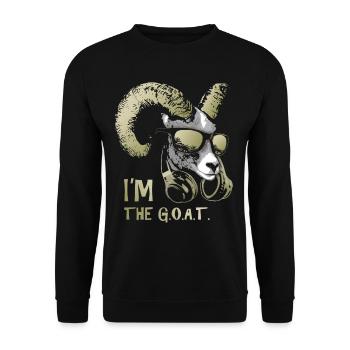 Soy el animal de música genial y divertido de la - Sweat-shirt Unisexe - noir - Devant - Alina (178cm) & Michal (187cm)