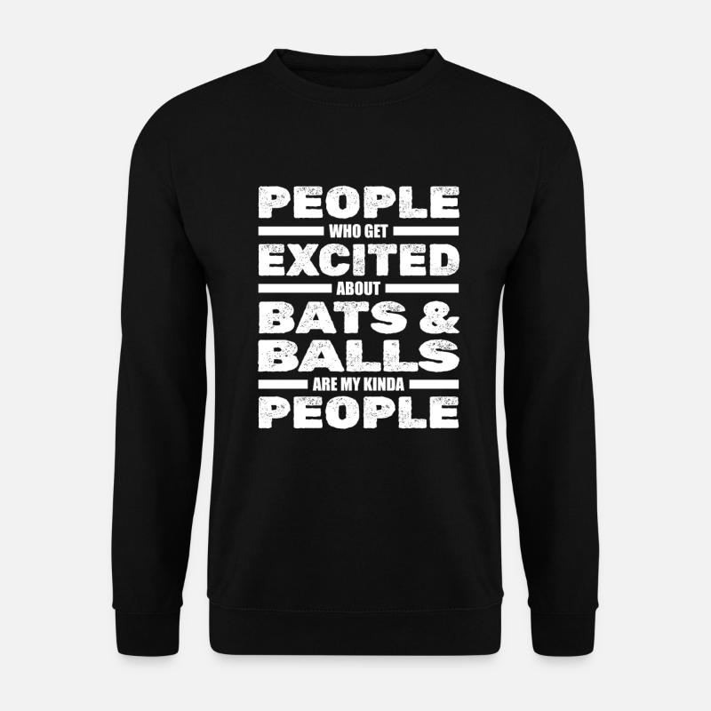 Cricket Cricketschläger Cricketspieler - Unisex Pullover - Schwarz