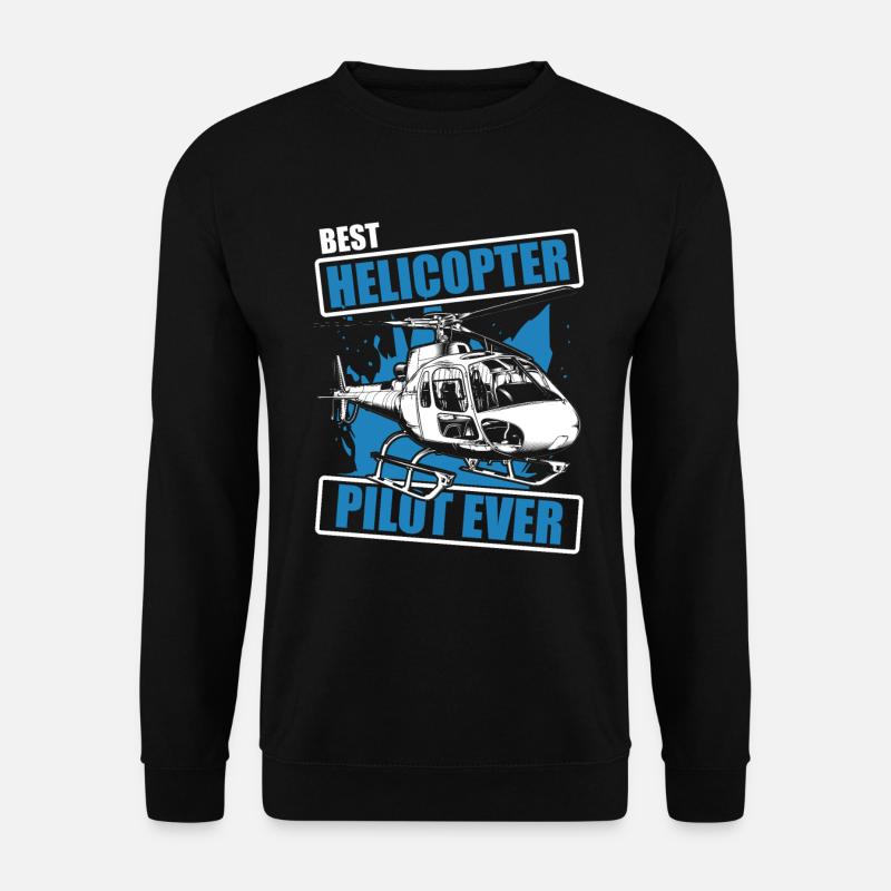 Hélicoptère Hélicoptère Pilote Heli - Sweat-shirt Unisexe - noir