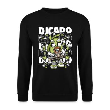 DJ Discjockey - Unisex Pullover - Schwarz - Vorne - Alina (178cm) & Michal (187cm)