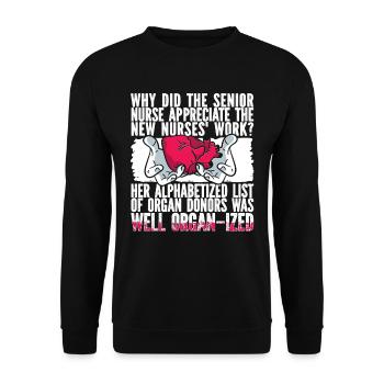 Infirmier - Sweat-shirt Unisexe - noir - Devant - Alina (178cm) & Michal (187cm)
