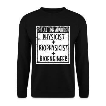 Physik Physiker - Unisex Pullover - Schwarz - Vorne - Alina (178cm) & Michal (187cm)