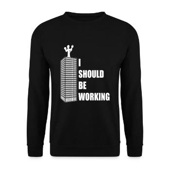 Electrician Electrical Engineer Electronics Technician - Unisex Sweatshirt - black - Front - Alina (178cm) & Michal (187cm)