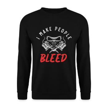 Tattooer Funny Tattoo Artist Tattooist Tattoo - Unisex Pullover - Schwarz - Vorne - Alina (178cm) & Michal (187cm)