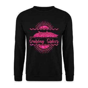 Cruise Sisters Funny Girls Holiday - Unisex Sweatshirt - black - Front - Alina (178cm) & Michal (187cm)