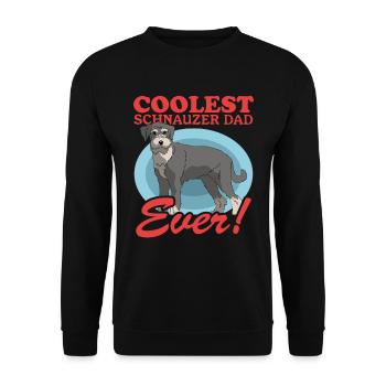 Schnauzer Papa Propriétaire de Chien Propriétaire Cadeau - Sweat-shirt Unisexe - noir - Devant - Alina (178cm) & Michal (187cm)
