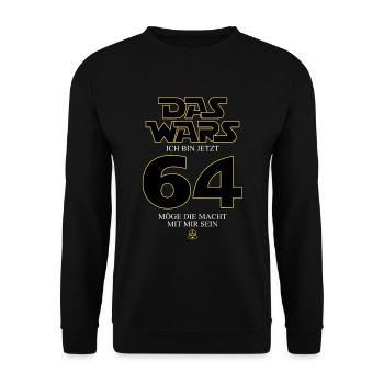 Ça y est, j’ai maintenant 64 ans - Sweat-shirt Unisexe - noir - Devant - Alina (178cm) & Michal (187cm)
