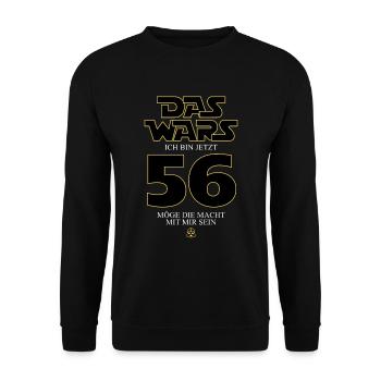 Ça y est, j’ai maintenant 56 ans - Sweat-shirt Unisexe - noir - Devant - Alina (178cm) & Michal (187cm)