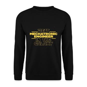 Best Mechatronics engineer in the galaxy mechanic - Unisex Pullover - Schwarz - Vorne - Alina (178cm) & Michal (187cm)