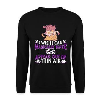 Location de chat Chat Domestique Cat - Sweat-shirt Unisexe - noir - Devant - Alina (178cm) & Michal (187cm)