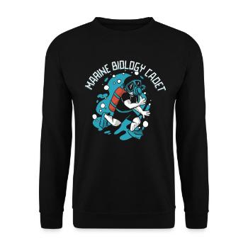 Marine biology - Unisex Sweatshirt - black - Front - Alina (178cm) & Michal (187cm)