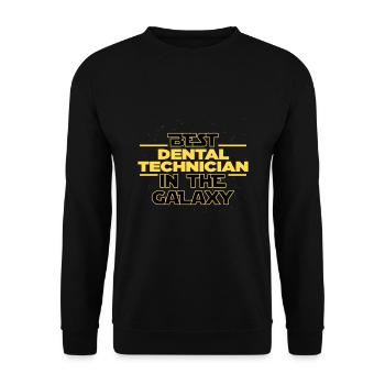 Best Dental technician in the galaxy tooth - Unisex Sweatshirt - black - Front - Alina (178cm) & Michal (187cm)