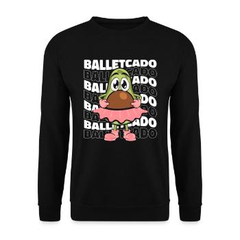 Ballet Ballerine Ballet Danseur - Sweat-shirt Unisexe - noir - Devant - Alina (178cm) & Michal (187cm)