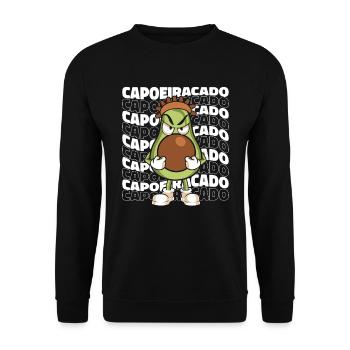 Capoeira Kamfsport Brazil Martial Dance - Unisex Sweatshirt - black - Front - Alina (178cm) & Michal (187cm)
